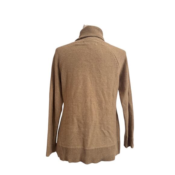 Karen Scott Womens Mocha Turtleneck Long Sleeve Knit Sweater Size Petite Medium - Picture 4 of 9